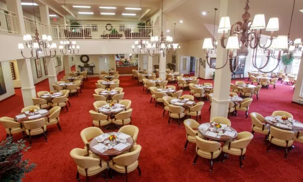 Gourmet meals in our amazing dining room independent living